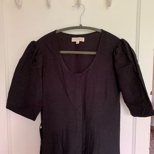 Jude Pantsuit Jumpsuit - Small Black Linen Blend